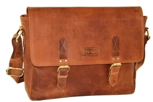 Menzo MB5 - 15,6 Zoll Laptoptasche Büffelleder/deltabraun- Laptoptaschen