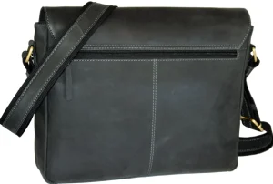 Menzo MB5 - 15,6 Zoll Laptoptasche Büffelleder / Schwarz- Laptoptaschen