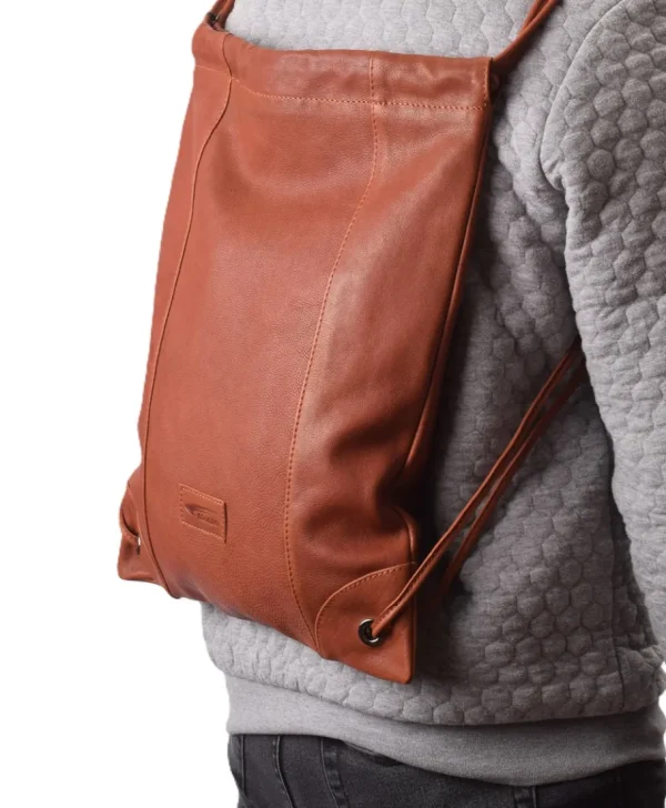 Menzo MB83 - Rucksack Rindsleder washed/cognac- Rucksäcke