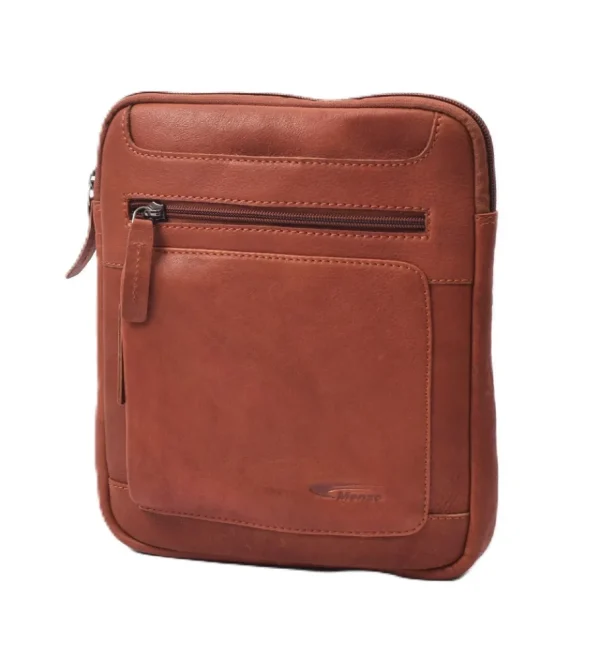 Menzo MB 84 Umhängetasche Rindsleder-cognac- Umhängetaschen - Shopper