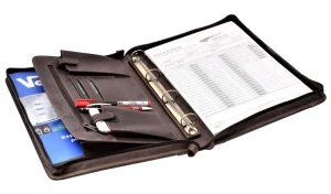 Menzo MB24 Schreibmappe A4 Büffelleder/marone- Schreibmappen A4