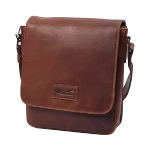 Menzo MB110 Umhängetasche Büffelleder/cognac- Umhängetaschen - Shopper