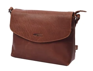 Menzo MB112 Umhängetasche Büffelleder/cognac- Umhängetaschen - Shopper