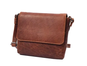 Menzo MB113 Umhängetasche Büffelleder/cognac- Umhängetaschen - Shopper