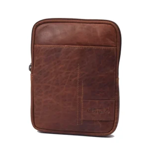 Menzo MB109 Umhängetasche Büffelleder/cognac- Umhängetaschen - Shopper