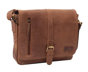 Menzo MB118 Umhängetasche Büffelleder/deltabraun- Umhängetaschen - Shopper | Laptoptaschen