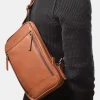 Menzo MB68D - Cross-Body-Bag Rindsleder/cognac- Umhängetaschen - Shopper | Rucksäcke