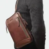 Menzo MB68D - Cross-Body-Bag Rindsleder/marone- Umhängetaschen - Shopper | Rucksäcke