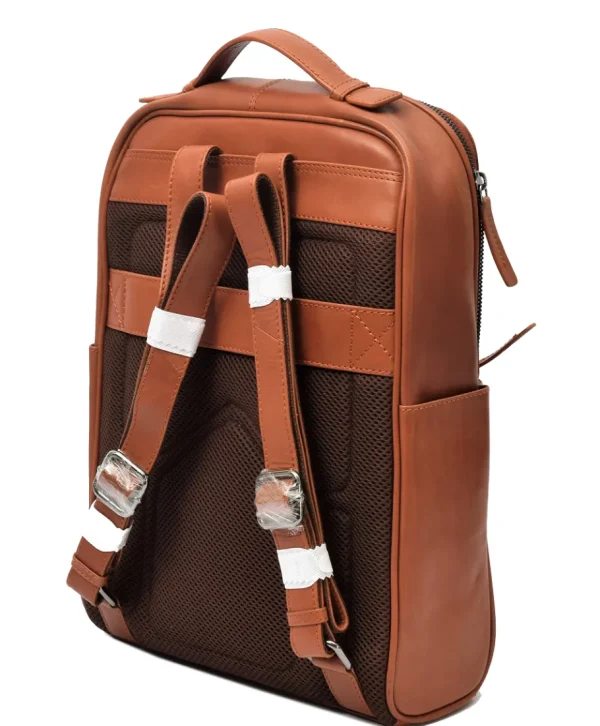 Menzo MB66D - Rucksack Rindsleder/cognac- Rucksäcke