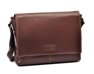 Menzo MB69D - Umhängetasche Rindsleder/marone- Laptoptaschen