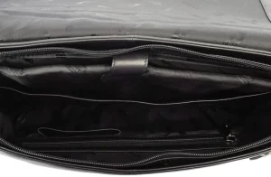 Menzo MB69D - Umhängetasche Rindsleder/schwarz- Laptoptaschen