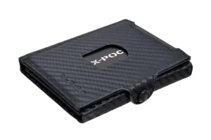 Menzo X-POC 7048 Kreditkarten Slim-Wallet Rindsleder/carbon-blau- X-poc